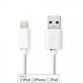 USB 2.0 | Apple Lightning 8-Pin | USB-A Male | 480 Mbps | Nickel 